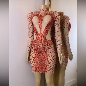 Alglist Dress, Color red